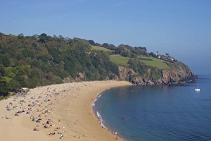 United Kingdom Coastline Drucke: Beach, Blackpool, Devon, England, United Kingdom, Europe