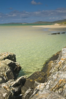 British Ocean Views Drucke: Beach on the Isle of Harris, Outer Hebrides, Scotland, United Kingdom, Europe