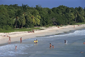 West Indies Travel Drucke: The Beach, Les Salines