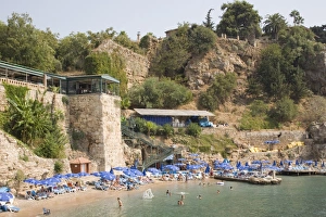 Turkey Tourism Drucke: Beach next to Old Harbour