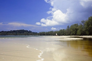 Strand im Rames-Nationalpark von Sihanoukville Kambodscha Südostasien Asien und Südasien