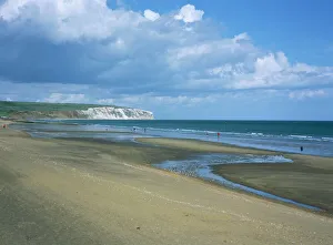 Blick auf den Kulmer Felsen in Sandown im Vereinigten Königreich