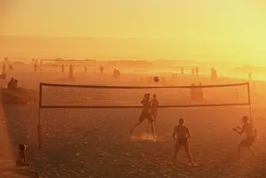 Kapstadt Drucke: Küstenwettbewerb Volleyball