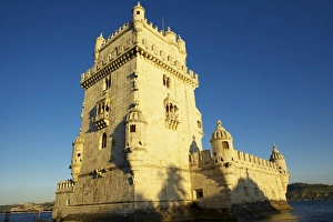 Torre De Belem Portugal Drucke: Belem Tower (Torre de Belem) at sunset