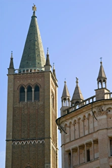 Emilia Romagna Travel Destinations Drucke: Bell Tower of the Duomo, Parma, Emilia Romagna, Italy, Europe