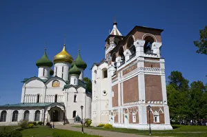Russian Orthodox Monasteries Drucke: Bell Tower, Saviour Monastery of St. Euthymius, UNESCO World Heritage Site, Suzdal