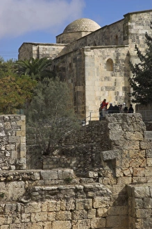 Middle East Historic Sites Drucke: Bethesda pool with St