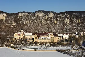 German Monasteries Europe Drucke: Beuron Monastery, Upper Danube Nature Park, Swabian Alps, Baden-Wurttemberg, Germany