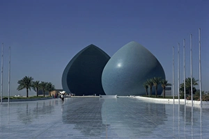 Middle East Landmarks Drucke: Blue structures