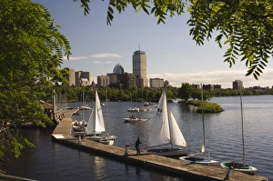 North America Rivers Drucke: Boating on the Charles River