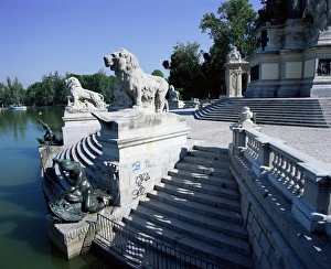 Spanish Capital City Drucke: Boating lake