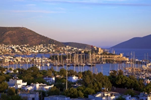 High Angle View Of Harbour Drucke: Bodrum Harbour and The Castle of St