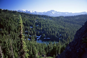 US Travel Destinations Nature Drucke: Boulder Lake in summer