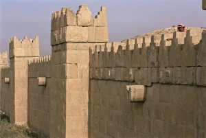 Middle East Ruins Drucke: Boundary wall