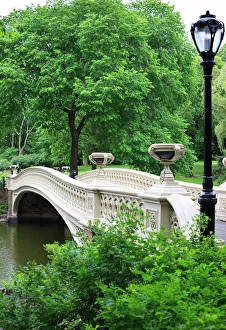 Central Park Manhattan Drucke: Bow Bridge, Central Park, Manhattan, New York City, New York, United States of America