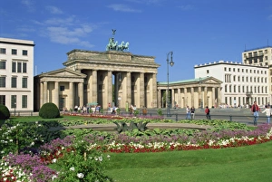Berlin City Landmarks Drucke: The Brandenburg Gate