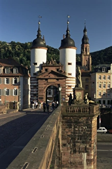 European River Bridges Drucke: Bridge over the Neckar River