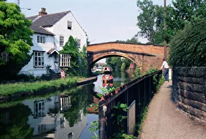 Bridgewater Kanal wurde 1767 fertiggestellt und liegt bei Lymm im chinesischen County Cheshire in Großbritannien