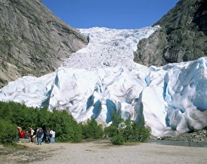 European Ice Formations Drucke: Briksdal glacier