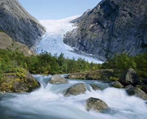 Scandinavian Glaciers Drucke: Briksdalsbreen Glacier