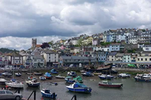 United Kingdom Photography Drucke: Brixham harbour, Devon, England, United Kingdom, Europe