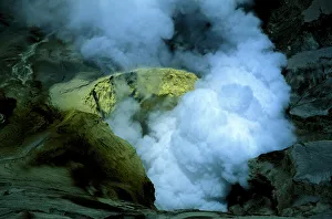Brumovulkankrater auf der Insel Java in Indonesien im südöstlichen Asien und Südasia