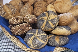 Germany Baked Goods Drucke: Brotzeit, bread rolls