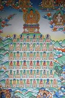 Kopan Monastery Nepal Drucke: Buddhas kingdom, Kopan monastery, Kathmandu, Nepal, Asia