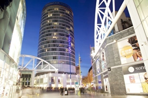 Birmingham Drucke: Einkaufszentrum Bullring im Weihnachtsmarkt am Stadtzentrum in Birmingham, West Midlands