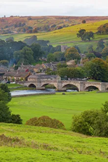 Dorf Drucke: Brennsal, Nationalpark von den Yorkshiresche Tälern in North Riding of Yorkshire im Vereinigten Königreich