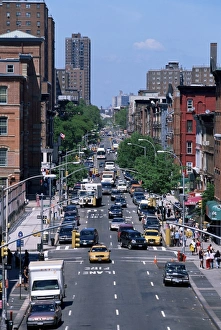 New York City Skyline Views Drucke: Busy traffic
