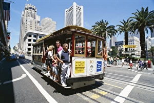 San Francisco Cable Car Drucke: Cable car, Union Square area