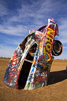 Vibrant Color Photography Drucke: Cadillac Ranch