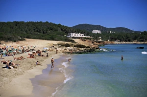 Ibiza Tourist Attractions Drucke: Cala Nova beach