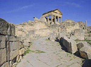 Tunisian Cultural Heritage Sites Drucke: The Capitol from the bath