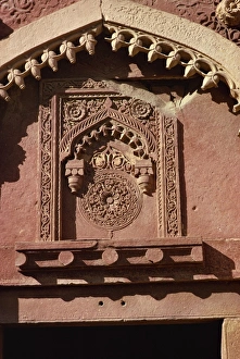 Indian Historical Sites Drucke: Detail of carving