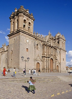 Peruvian Architecture Drucke: The cathedral in Cuzco