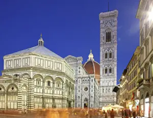 Kathedrale Drucke: Dom (Kathedrale), Florenz, Weltkulturerbe der UNESCO im Tal des Fluss Arno in Toskana Italien Europäische Region