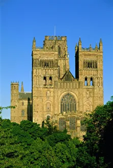 Grafschaft Durham Drucke: Die Kathedrale von Durham in der Grafschaft Durham im Vereinigten Königreich