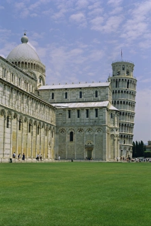 Tuscany Landmarks Italy Drucke: Cathedral and Leaning Tower
