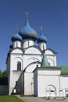 Kathedrale der Geburtsherrschaft aus dem Jahr 1222 im Kreml Weltkulturerbe von UNESCO in Suzdal
