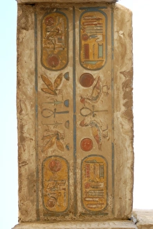 World Heritage Site Egypt Drucke: Ceiling of the hypostyle hall, Temple of Karnak
