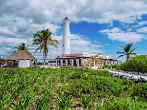 Leuchtturm Celarain, Punta Sur, Insel Cozumel, Bundesstaat Quintana Roo, Mexiko