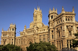 Central Post Office Spain Drucke: Central Post Office facade