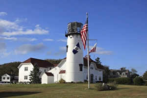 Colorful Building Exteriors USA Drucke: Chatham Lighthouse, Chatham, Cape Cod