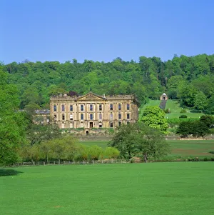 UK Landmarks Drucke: Chatsworth House, Derbyshire, England, UK
