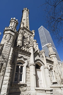 Sunny Day Photography Drucke: Chicago Water Tower