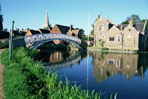 Chinesisch Drucke: Chinesischer Brücke am Großen Ouse, Godmanchester Huntingdonshire in der Kambridgerschen