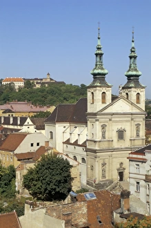 Drucke von Kloster der Armen Klaren im Schloss in Böhmisch-Brünn (Slovakia) Slowakei Drucke: Kirche der Armen Klaren