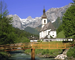 Church In Bavaria Drucke: Church at Ramsau